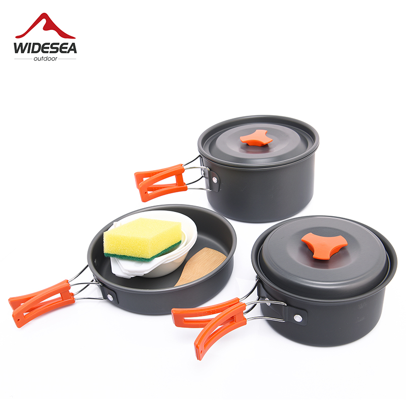Fishing Equipment Set - Widesea Camping Outdoor Cookware Set Tableware