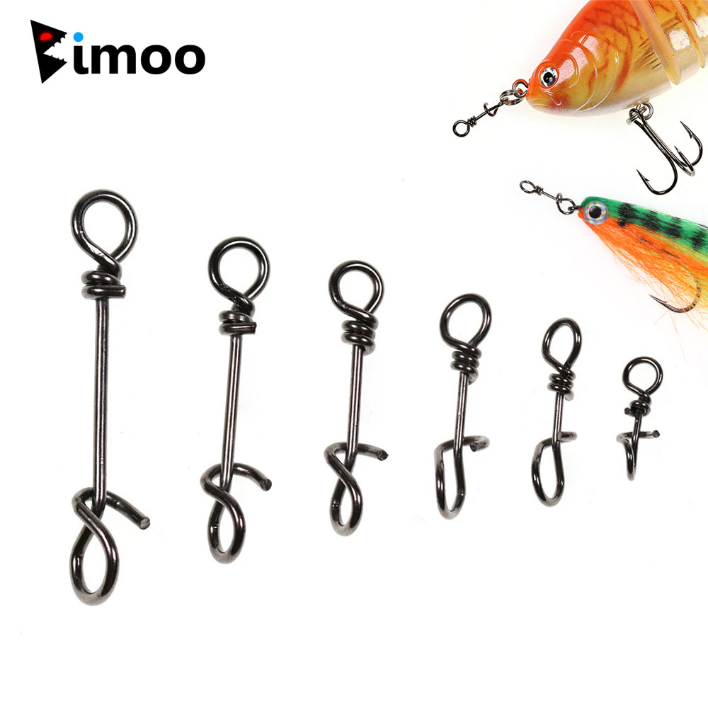 Fishing Quest - Bimoo 50pcs Stainless Steel Quick Lock