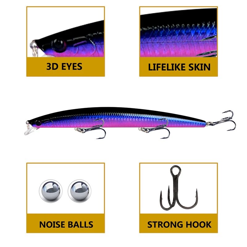 Minnow Fishing Lure Laser Hard - огляд і ціна Fishing Equipment Bait