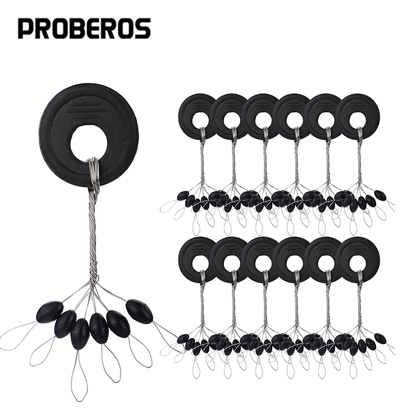 PRO BEROS 60Pcs 10Set Black Ru - огляд і ціна Fishing Bobber Float