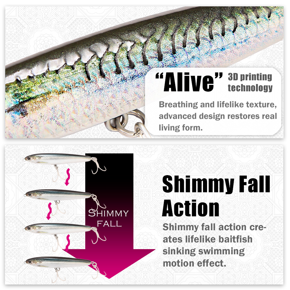 B&U Sinking Pencil Fishing Lur - огляд і ціна Fishing Equipment Set