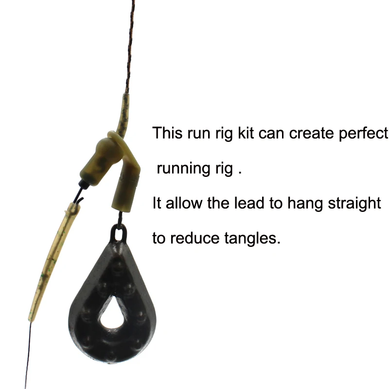 12 Pieces Carp Fishing Run Rig - огляд і ціна Fishing Equipment Set