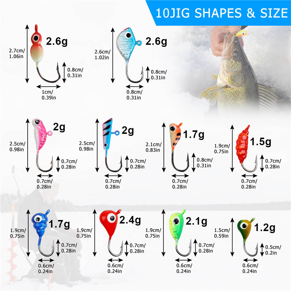 24Pcs ice fishing gear Kit Lum - огляд і ціна Fishing Equipment Shop