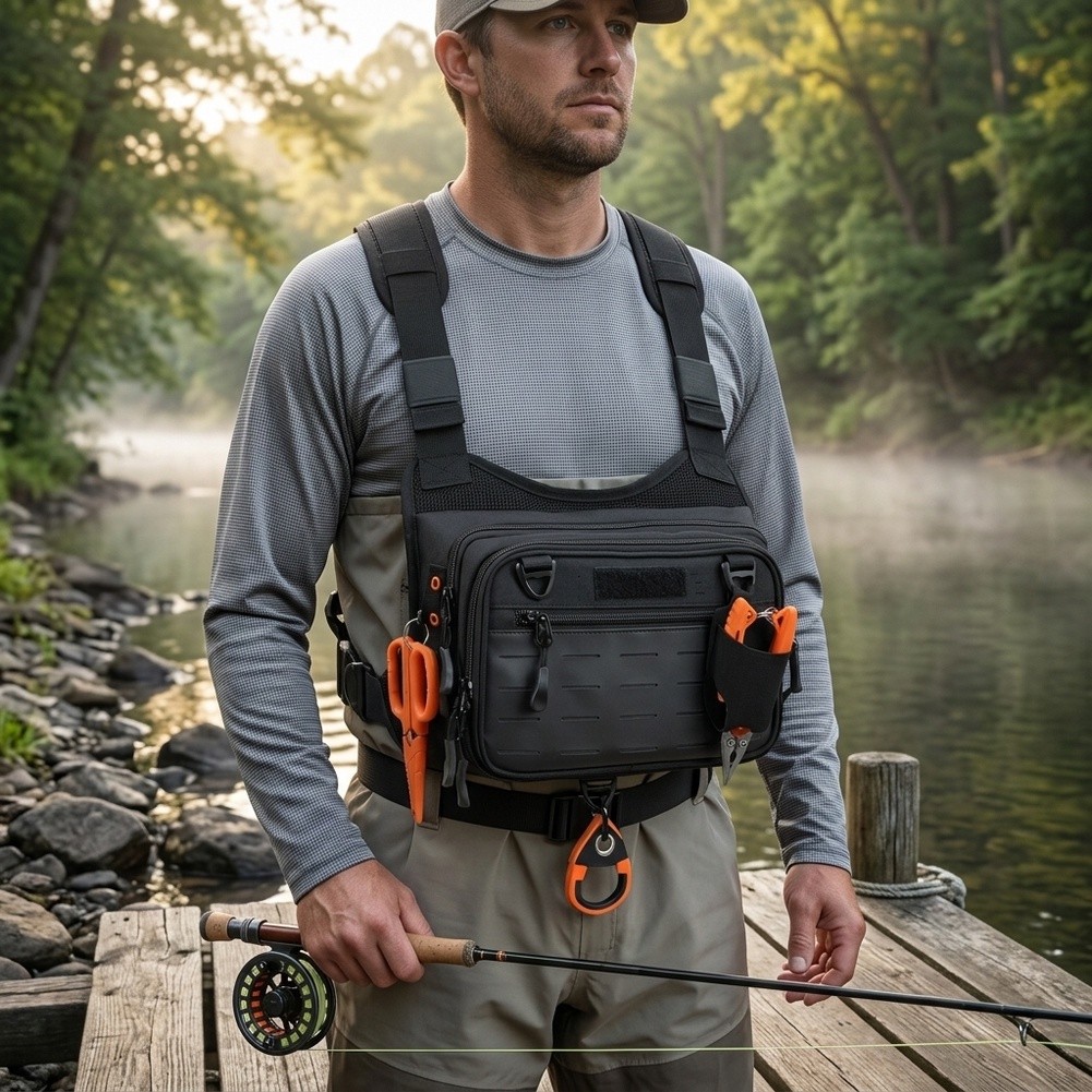 Fly Fishing Chest Pack Backpac - огляд і ціна Fishing Backpack