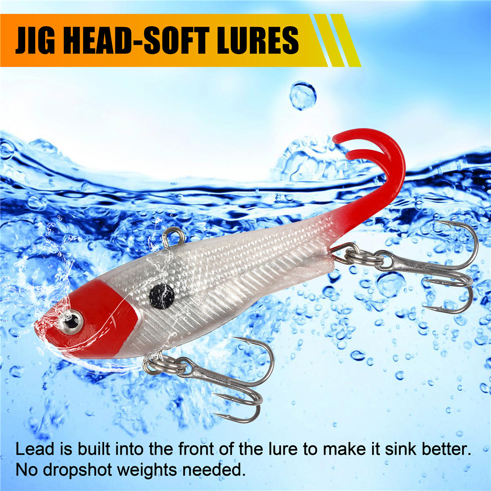 5Pcs Soft Bass Fishing Lures 6 - огляд і ціна Fishing Equipment Shop