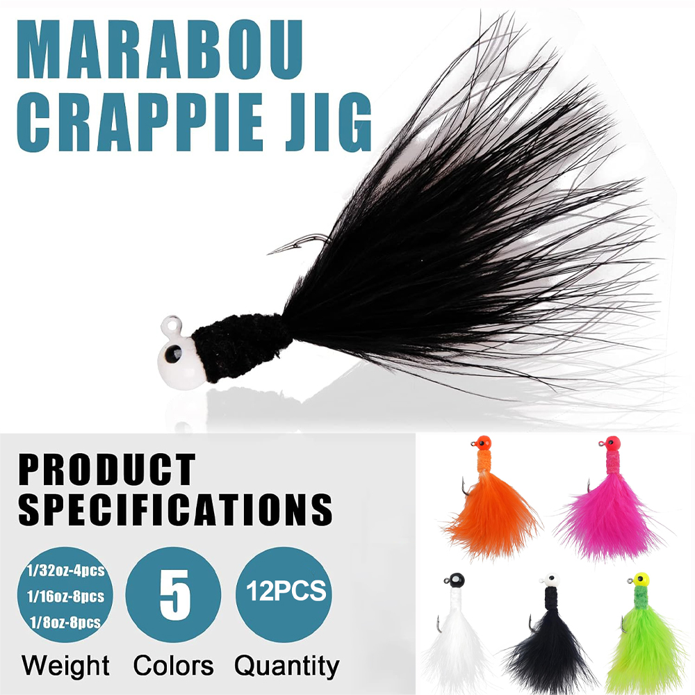 12Pcs Jig Heads for Fishing Cr - огляд і ціна Fishing Equipment Shop