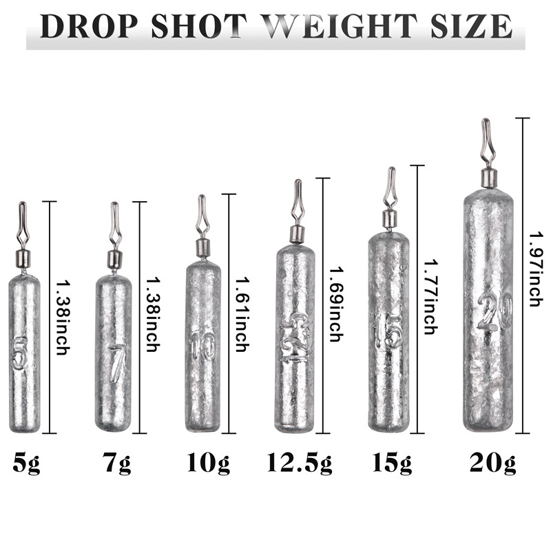 24pcs/lot Drop shot rigs Lead  - огляд і ціна Fishing Equipment Shop