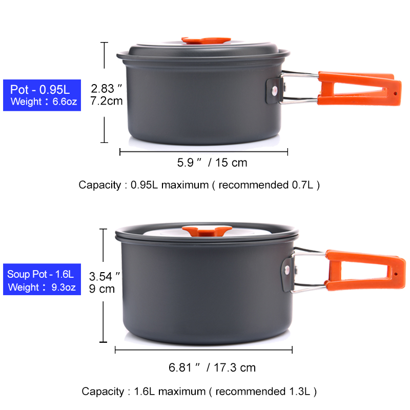 Widesea Camping Outdoor Cookwa - огляд і ціна Fishing Equipment Set