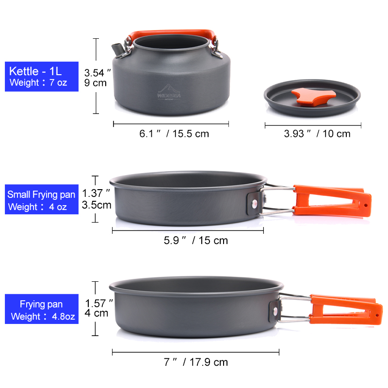 Widesea Camping Outdoor Cookwa - огляд і ціна Fishing Equipment Set