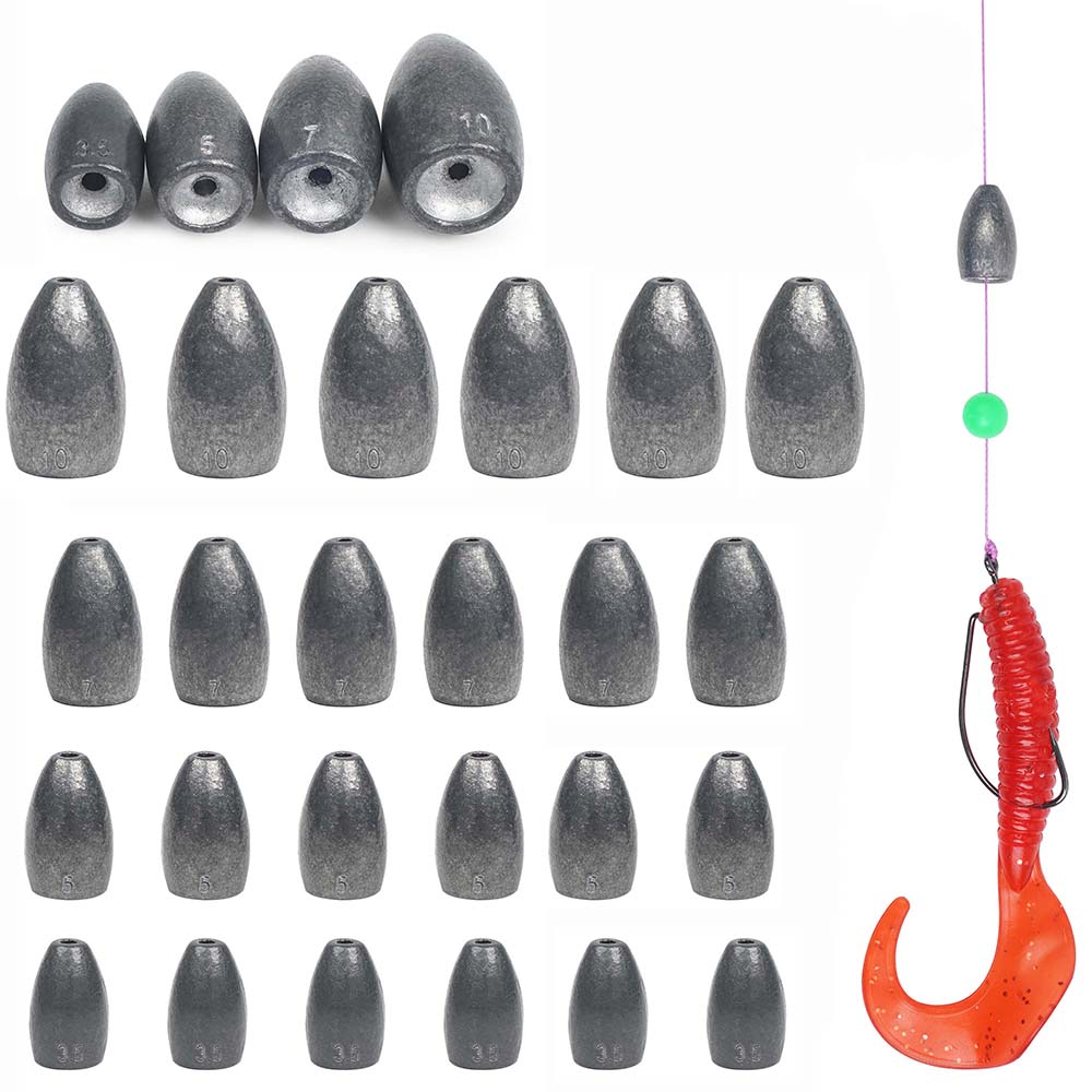Bullet Fishing Sinkers Weights - огляд і ціна Fishing Equipment Shop