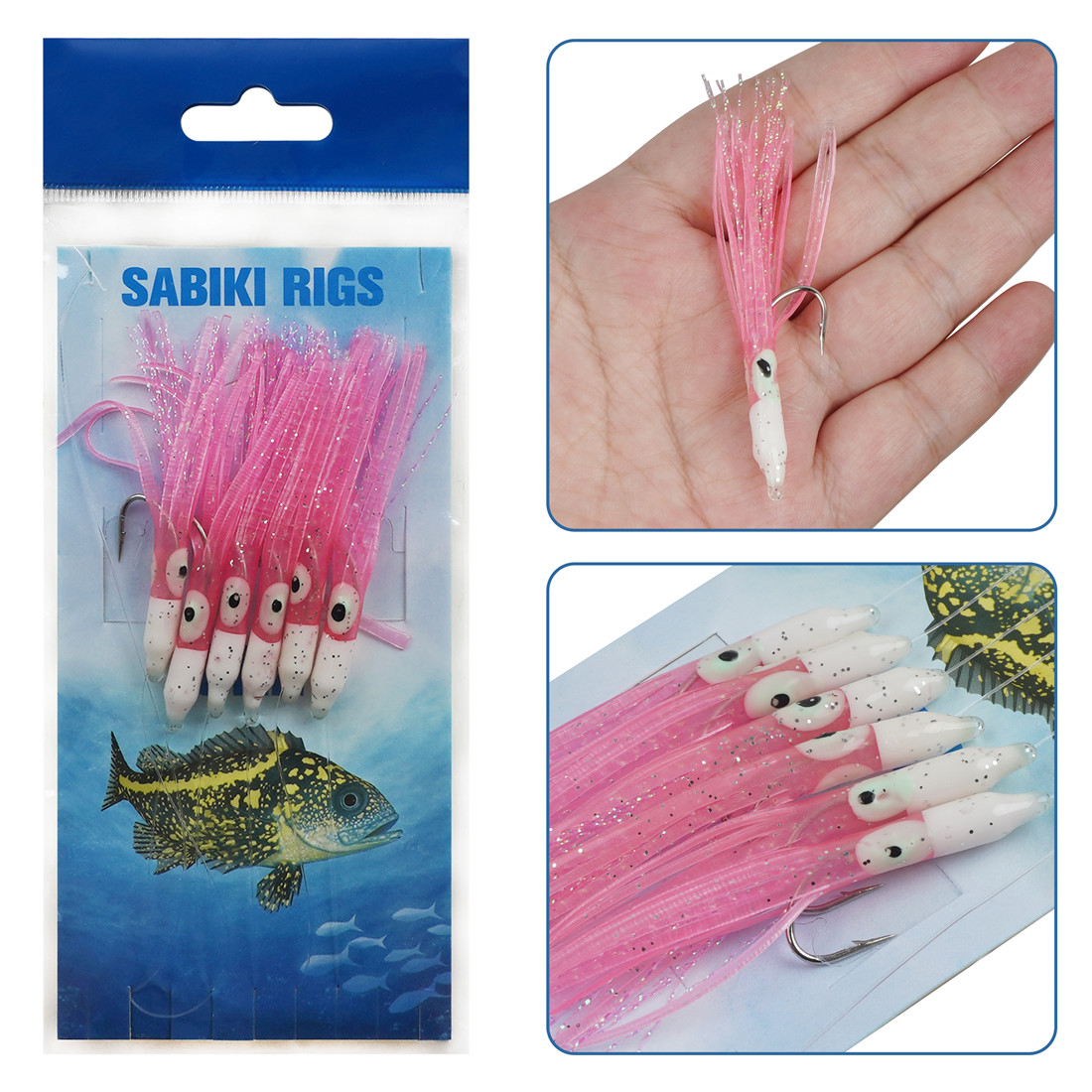 6Packs String Fishing hooks 6- - огляд і ціна Fishing Equipment Shop
