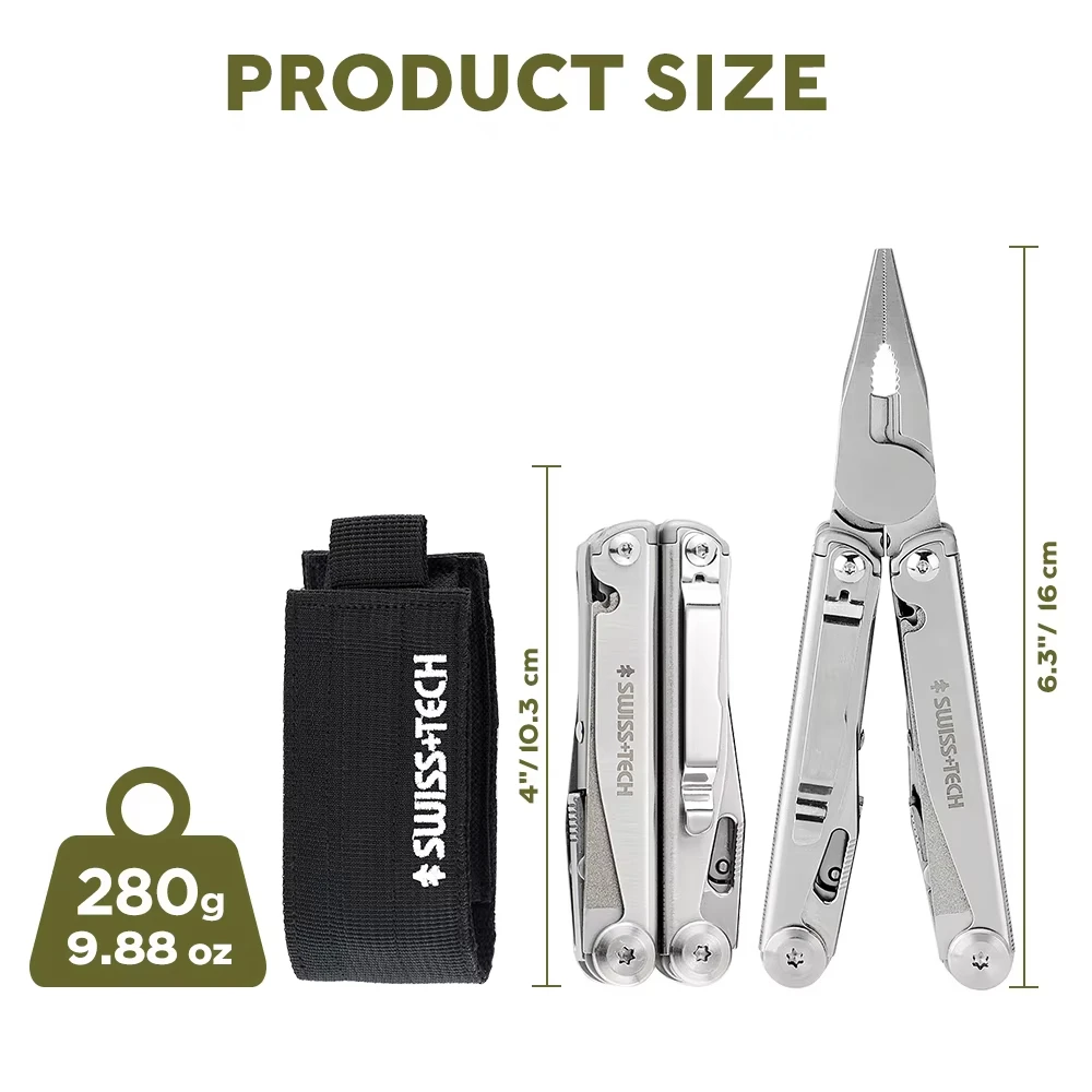 SWISS TECH 18 in 1 Multitool P - огляд і ціна Fishing Equipment Set